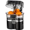 SOGO Spremiagrumi Elettrico XL - 100 W Spremiagrumi con sollevamento automatico, 2 coni per pressatura, antigoccia, lavabile in lavastoviglie, senza BPA, nero