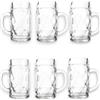 Generic 6x Boccali da birra in Vetro 70 cl modello bavaria con tacchetta bicchieri base grossa 16,2 x 8,4 cm resistente al lavaggio in lavastoviglie, perfetto per la gastronomia, Stile Bavarese
