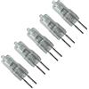 UGEFKMQ Lampadine Alogene G5.3 50W 12V Alogeno Lampada Delle Capsule GU5.3 Base a doppio ago Dimmerabili Bianco Caldo,50 W,20 Pezzi