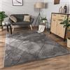 Paco Home Tappeto Salotto Moderno Soggiorno Pelo Corto Motivo Boho Motivo Scandinavo 3D Moderno, Dimensione:80x150 cm, Colore:Antracite 2