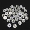 INTIREE 3mm 4mm 5mm 6mm Cristallo Di Vetro Rotondo Da Cucire Strass Con 1 Foro Centrale Da Cucire Pietra-cristallo Trasparente,4mm 1440pz