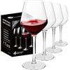 MICHLEY Bicchieri da vino infrangibili in 100% plastica Tritan, lavabili in lavastoviglie, 425 g, set da 4
