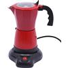 Alnemy Caffettiera elettrica da 300 ml, con base in lega di alluminio, 480 W, base rotabile, per caffè squisito