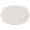 Blanc MARICLO Blanc Mariclò' Vassoio Ovale con roselline Rilievo Ceramica Bianca 31x21x4 cm
