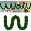 Aufun - Ghirlanda di Natale da 10 m, ghirlande natalizie in abete, decorazione per albero di Natale, ghirlanda natalizia per porte, ghirlanda appesa per casa, scale, camino, interni ed esterni (verde)