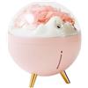 Puupaa Diffusore di oli essenziali, 260 ml, piccolo umidificatore USB per oli essenziali, umidificatore a nebbia fredda con luci LED, 2 modalità di spruzzo, spegnimento automatico (rosa)