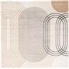 RugVista Amphi, Tappeto, Moderni, 200 x cm, Quadrata, Pelo medio, Soggiorno, Camera da letto, Lavabile solo a secco, oeko_tex_100, Beige/Giallo