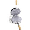 CBE Elettrodomestici 8030100CR Ferratelle Biscottiera Tonda, 600 Watt, Cromato