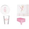 CUSTOM PRINT SHOPPING DANZA BALLERINA Coordinato ADDOBBI TAVOLA Festa A TEMA DANZA BALLERINA PER 16 OSPITI KIT(16 PIATTI,16 BICCHIERI,16 TOVAGLIOLI,1 TOVAGLIA)