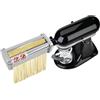JAYEUW Accessorio per noodle per mixer Kitchenaid, accessori per macchine per la pasta, spaghetti, taglia fettuccine, inserto multifunzione per noodle Kitchenaid (taglia spaghetti)