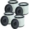 vhbw 4x filtro a pieghe piatte compatibile con Einhell TE-VC 2350 SACL, 2350 SACL EX CH, 2350 SACL EX UKCA aspiratore umido/secco - nero/bianco