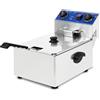 VERTES Friggitrice elettrica professionale 10L, 3000W, 230V, principio della zona fredda, temperatura 50-250°C, cestello di frittura, funzione di reset, acciaio inox, funzionamento ad olio