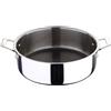 MasterPRO Hi-Tech 3 | Casseruola da cucina da 28 cm | Acciaio inossidabile con texture a nido d'ape | Rivestimento a 3 strati | Utensili da cucina | Adatto a tutti i tipi di cucina