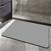 Odot Tappeto Bagno Antiscivolo Diatomite, Lavabile Assorbente Asciugatura Rapida Tappetino in Microfibra Tappetino da Bagno per Doccia Ingresso Cucina, Tinta Unita (Grigio chiaro,60x90cm)