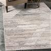 Mazovia Tappeto Salotto Moderno Pelo Corto - Soggiorno e Camera da Letto - Grandi Dimensioni - Motivo Astratto Vintage - Grigio Beige 160x220 cm