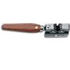 AUSONIA Affilacoltelli affilatore manuale per affilare le lame dei coltelli da cucina con manico in legno MADE IN ITALY