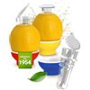 Patent-Safti 3 x Spremiagrumi Patent-Safti I L'originale beccuccio Safti per limoni, arance, ecc. I Più facile di qualsiasi spremiagrumi o spremiagrumi I (blu, rosso, giallo)
