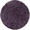 Teppium Moderno Tappeto Salotto 160 cm Rotondo Viola-2 - Shaggy Tappeto per scendiletto Camera da Letto, Cucina y Soggiorno - Tappeto Morbido y Fluffy, Monocromatico, Facile Manutenzione