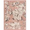 By Suardi Tappeto Living Velour Antiscivolo Dis. ASTER col. ROSA Ideale per Soggiorno Camera (115x175cm)