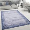 Paco Home Tappeto Salotto Pelo Corto Used Look Astratto Stile Vintage Moderno, Dimensione:120x160 cm, Colore:Blu