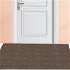 GUOZHEN Tappeto Lavabile 70 x 160 cm Lavabile, Resistente Allo Sporco Zerbino D'Ingresso per Interni Antinciampo Tessitura Morbida Retro Gommato per Porte Anteriori e Posteriori, marrone