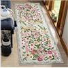 BORKOY Tappeto Lungo per Corridoio 2.5 metri Antiscivolo Lavabile - Grigio con Motivo Fioreale,Passatoia Moderno per Soggiorno Camera da Letto e Cucina Entrata Interna‌,Tappeti Runner Pelo Corto 50x250cm