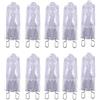 JZLBBC Alogeno Lampadina G9 60W 230V Dimmerabile Capsula Trasparente Lampada Alogena G9 Base Bi-Pin Bianca Calda,20W,10Pc