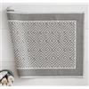 Generico Tappeto Sardo Art. Labirint Linea Oro Artigianale con Certificazione Oeko-Tex - Stile Tradizionale ed Ecologico - Lavabile e Resistente (grigio, 60x105)