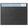 Durable 720401 Sottomano con Calendario, Copertina Trasparente, Antiscivolo, 650x520 mm, Nero