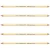 Faber-Castell - Set di 5 matite in gomma Perfection 7057 doppia punta dorata