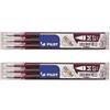 PILOT FRIXION BALL BLS-FR7 - Set di 2 ricariche roller a sfera, punta media, colore: bordeaux