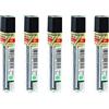 PENTEL Lotto di 5 astucci da 12 mine HI-POLIMER SUPER 0,5 mm 3H