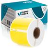 specmark Rotolo di Etichette Compatibile con DYMO S0722430 54mm x 101mm 220 Pezzi Adatto a Tutte le Stampanti Etichette Labelwriter 450, 4XL, Seiko-SLP, Etichetta Gialla, Scrittura Nera