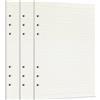 Zelten Ricarica di fogli di carta perforata per raccoglitori a 6 fori, organizer, diario personale, taccuino, agenda ricaricabile, lined, formato A5/6 Hole