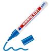 edding 8750 Industrial, pennarello per vernice - blu - 1 penna - punta tonda 2 - 4 mm - penna per scrivere su superfici polverose, leggermente oleose, pneumatici, metallo, vetro e legno - permanente, impermeabile