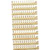 Fonowx Cubi Etichette per visualizzazione prezzi Etichette per gioielli Numeri Cartellino del prezzo Etichette segnaprezzo facili da montare Mini per negozio, D'oro