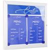 Danieli - Bacheca Magnetica con Anta Chiusura a Libro con Chiave da Muro - Bacheca per esterno con Pannellino Personalizzabile (2x A4)