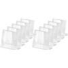 Aurora Store 10x Espositore Plexiglass 6x10 cm Portanome congresso biglietti da visita da BancoTrasparente Rigido da scrivania L Etichette segnaprezzi da vetrina 100x65mm