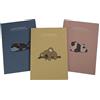 colorosa Maxi quaderno con animali - 18 fogli, 100g, A4, Carta eco-friendly - 3 colori/3 personaggi (10 pezzi) - Animal Friends Green (Righe 1R - 1 rigo con margini)