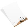 Logbuch-Verlag Carta da lettere Natale, 25 fogli A4: carta lettera kraft con abeti bianchi, fogli decorati neve per inviti auguri, set scrittura festività stampabile elegante per messaggi natalizi
