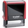 Trodat Printy 4912 Timbro Personalizzato Autoinchiostrante, max 4 Righe, Dimensione Impronta 47 x 18 mm, Colore Timbro Rosso, Cartuccia Inchiostro Rosso, Ideale per Uffici, Aziende, Medici, Insegnanti