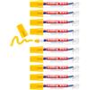 Edding 950 Marcatore a Cera, Giallo, 10Pz, Punta Tonda 10 mm, Marcatore per Scrivere su Metallo, Rocce, Legno, Superfici Ruvide o Bagnate, Permanente, Impermeabile