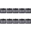 Muka 10 pezzi Porta Badge in pelle PU, Porta Badge verticale orizzontale con 1 finestra ID trasparente e 1 slot per carte di credito