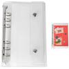 Generico Binder Cover A6/A7 | Copertura Per Pianificatore PVC Trasparente A 6 Anelli | Documenti Di Cartelle Di Foglie Sciolte Foto Biglietti Per La Gestione Delle Spese Scolastico Per Bambini Journal Scrapboo