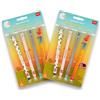 LEGAMI - Set da fattoria, confezione doppia, set da 4 penne gel Farm Sweet Farm con inchiostro cancellabile sensibile al calore, nero, rosa, verde, rosso, cancellabile, punta da 0,7 mm