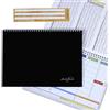 edlui CAMPUS - Planner settimanale 30x21 - agenda planner da tavolo perpetua con spirale metallica