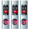 PENTEL Set di 3 astucci da 15 mine 0,3 mm AIN STEIN C273 durezza B
