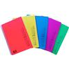 Generico HERMES SHOP - 5 Quaderni Maxi A4 con Spirale Morbida - Quadretti 5 mm - 70 Fogli Microperforati - 80g - 4 Fori Universali - Copertina Morbida - Colori Fluo Assortiti