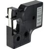 vhbw Cassetta nastro compatibile con Dymo LabelManager 210D, 300, 200, 260P, 280, 100 Plus, 160 etichettatrice 7m x 6 mm nero su argento