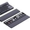 Hagibis Supporto per poggiapolsi per tastiera, con custodia divisoria da scrivania, morbida memory foam, base in gomma antiscivolo per tastiera del computer, laptop, ufficio, casa (nero), JPT01